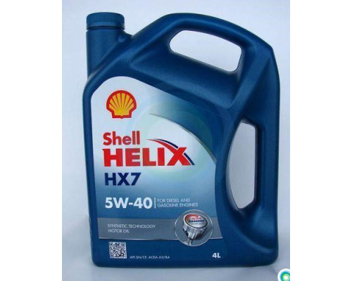 Shell Helix HX-7 RUS 5W-40 4л. Масло моторное.