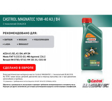 Castrol Magnatec SAE 10W-40 1л. Масло моторное.