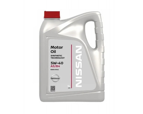 NISSAN Motor Oil SAE 5W-40 5л. KE900-90042 Масло моторное.