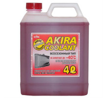 Антифриз готовый  AKIRA Coolant -40°C красный 4л.