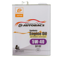 AUTOBACS ENGINE OIL SYNTHETIC 5W-40 SP/CF Моторное масло 4л.