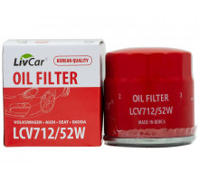 LIVCAR OIL FILTER LCV712/52W / аналог MANN W 712/52