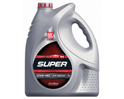 Масло моторное LUKOIL SUPER, SEMI-SYNTHETIC 10W-40, API SG/CD 5 л