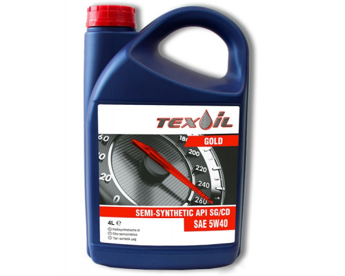 TEXOIL GOLD SAE 5W-40 API SG/CD Полусинтетическое моторное масло 4л.