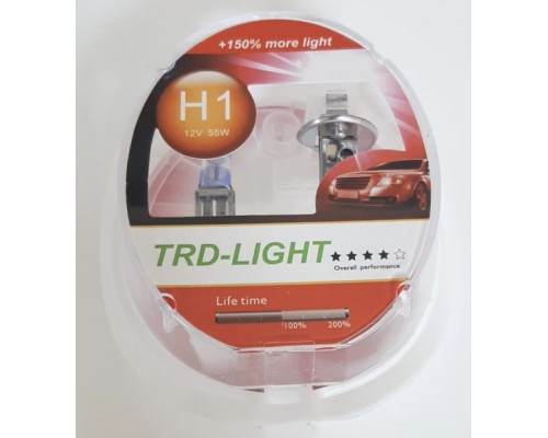 Набор галоген. ламп TRD-LIGHT +150 % H1 12V 55W комп. 2шт.