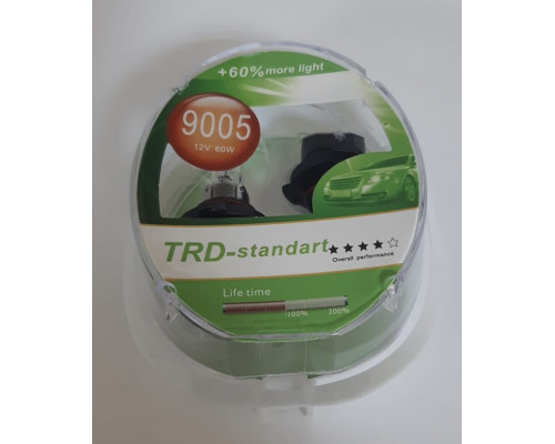 Набор галоген. ламп TRD (STANDART +60 %) HB3 (9005) 12V 60W комп. 2шт.