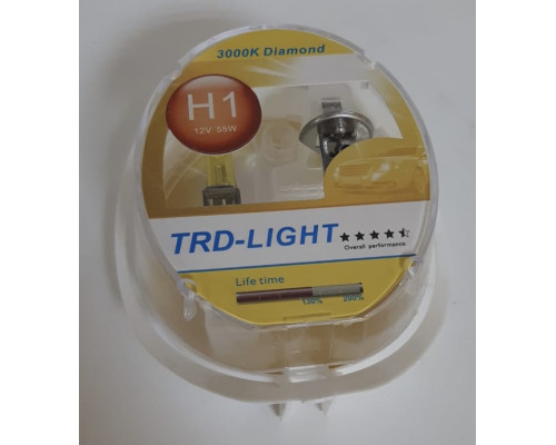 Набор галоген. ламп TRD-LIGHT  (YELLOW DIAMOND 3000K) H1 12V 55W комп. 2шт.