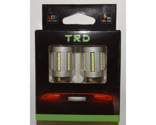 Автолампа светодиодная 1156 TRD 66SMD-2016-1 Canbus 6000K-6500K White 9-16V no lens (Р21W) BA15s (1конт)/комп. 2шт./