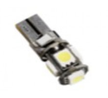 Автолампа светодиодная T10-5050-5SMD-Canbus 12V (б/цокольная W5W)