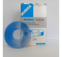 Скотч двухсторонний 8мм-5м MVMAX 8х5м прозрачный (15 шт в уп)