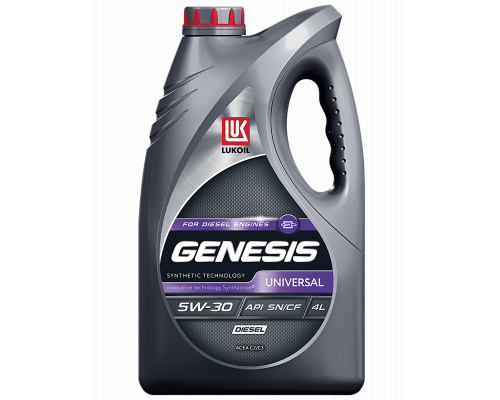 Масло моторное на основе синтетической технологии LUKOIL GENESIS UNIVERSAL DIESEL 5W-30  4 л